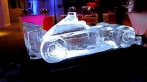 Fi car ice sculpture