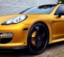Rapper ‘The Game’ wraps his Porsche Panamera in matte gold vinyl