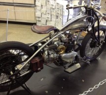 Party friendly Flint Custom Motorbike features Angelo’s ashtray, dispenses shots