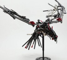 David Zimberoff’s bike parts sculptures are out of priory into a class