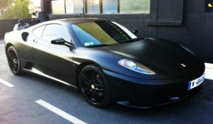 Ferrari F430 with black leather exterior
