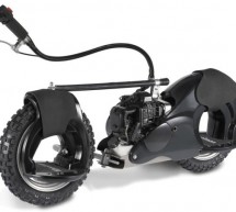 Motorized Wheelrider moves efficiently on sand, grass and dirt