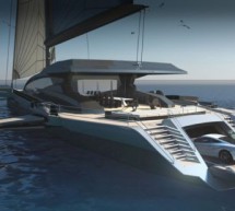 UltraLuxum CXL: The world’s biggest cruising Trimaran parks McLaren MP4 inside