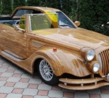 One-of-a-kind oak wood made car lends on eBay