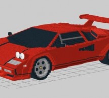 German artist re-imagines Lamborghini Countrach with Lego Bricks