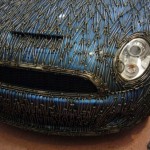 Mini Cooper S sculpture from 7000 nails 12