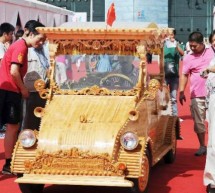 Wooden electric cars from 2012 China-Eurasia Expo