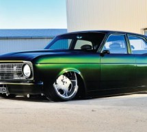 Ford XR Falcon based ZERO’D muscle car from recycled parts is green inside and out