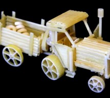 Russian artist immortalizes Italian Pasta in Miniature auto models