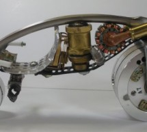 Steampunk iBike from scrap electronic parts is a true work of art