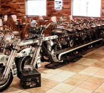 Customized Timeline Harley with all seven engines seats 10 at a time