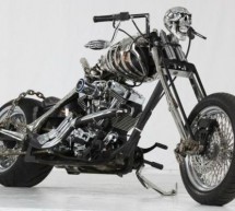 Skull Rider custom Chinese chopper for brave hearts down the lane