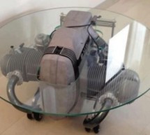 BMW boxer engine table puts old German tech on display in your living space