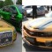 Blinged wheels: Gold plated Camaro SS and Audi A6L from China