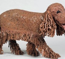 Israeli artist creates life-size dog sculptures from upcycled bike chains
