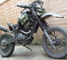 Suzuki DR350 relives as wacky Grabenratte ratbike