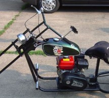 This long DIY motorbike is odd one out