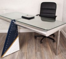 Airplane wing gets a new life in Airplane Wing Desk