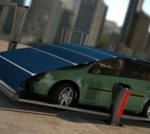 V-Tent – A solar powered parking space to keep electric cars safe, charged up