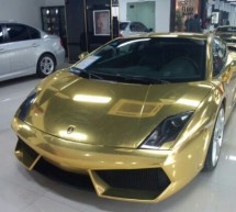 China loves Italian bulls and gold; another gold plated Lamborghini Gallardo spotted