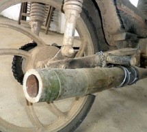 How about replacing your broken bike silencer with bamboo pipe?