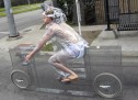 Jimmy Kuehnle’s invisible bike stays between sculpture and transport