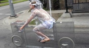 Jimmy Kuehnle’s invisible bike stays between sculpture and transport