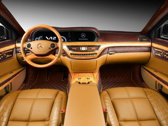 Armored Mercedes Benz S600 Guard Gets Bling With Gold