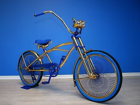 lowrider bike blue