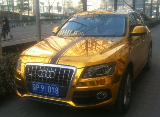 Gold plated Audi Q5 SUV