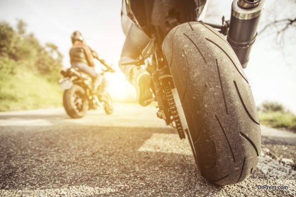 two motorcycles on the hills